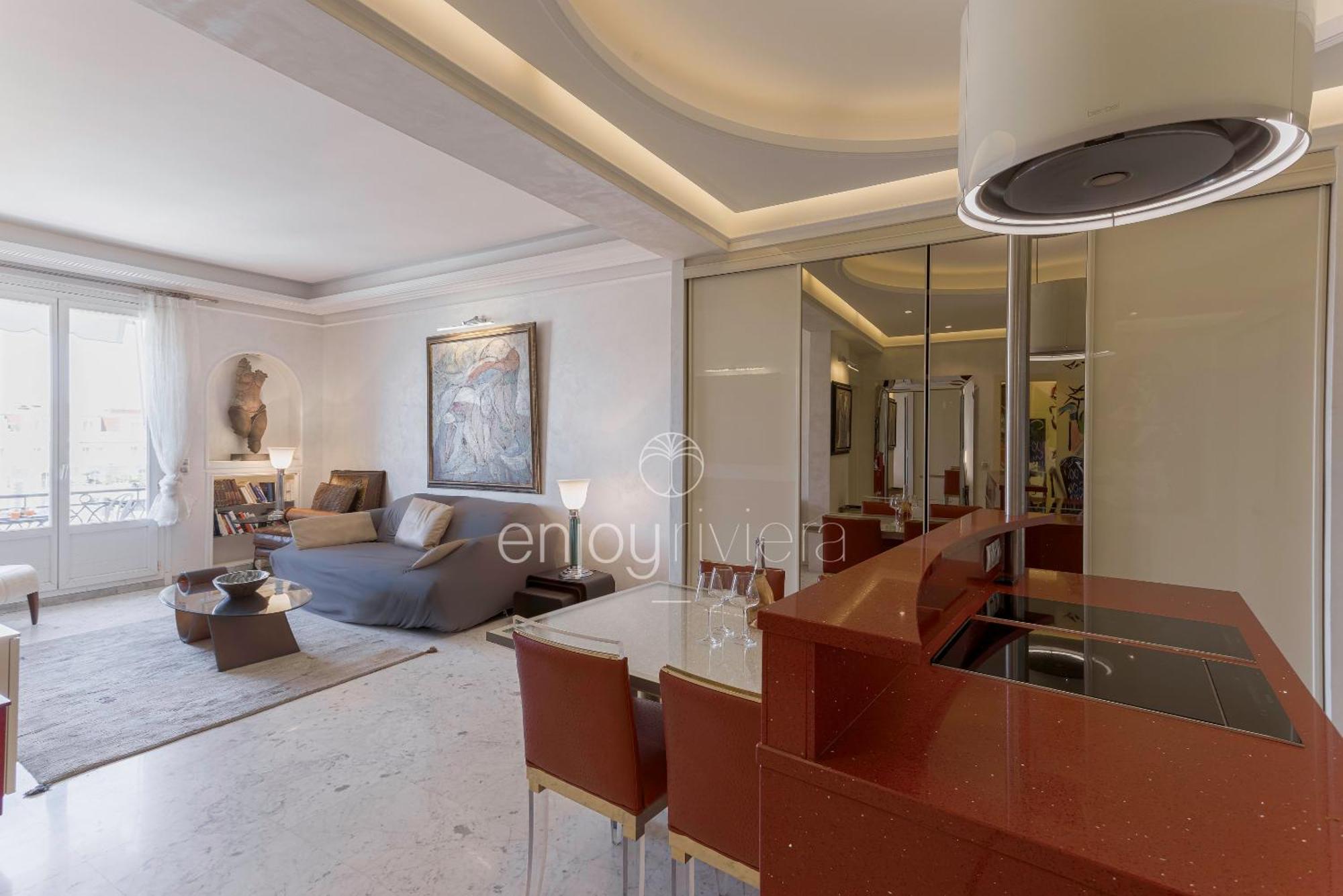 Palais Miramar Suite Art Modern - Derniere Etages Vue Mer - 75M De Confort - En Face Des Plages -Wifi - Clim Cannes Zewnętrze zdjęcie