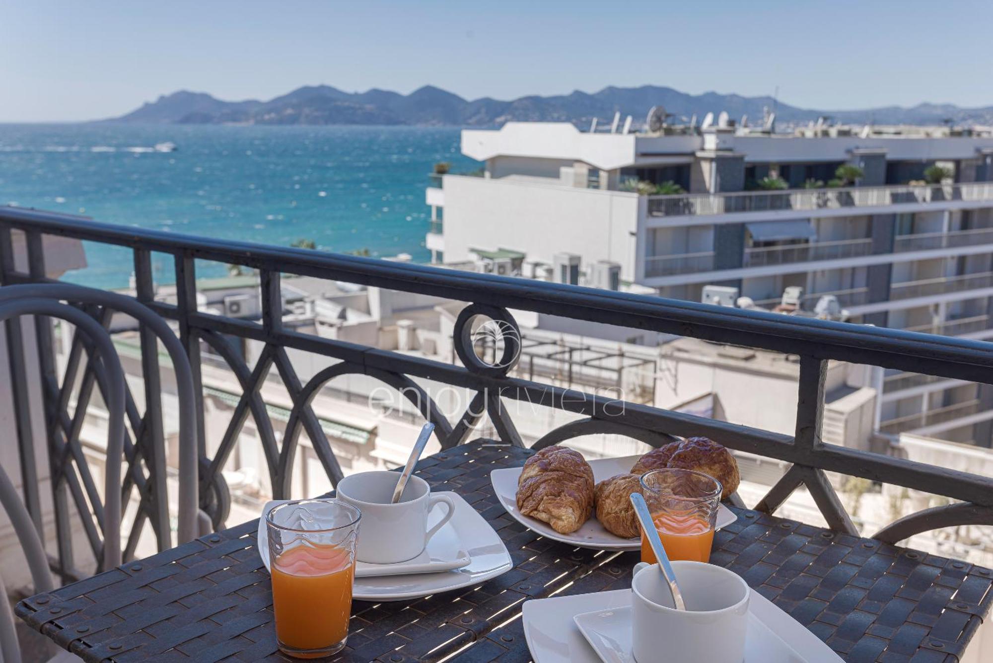 Palais Miramar Suite Art Modern - Derniere Etages Vue Mer - 75M De Confort - En Face Des Plages -Wifi - Clim Cannes Zewnętrze zdjęcie
